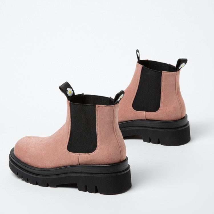 Thick-soled Martin Boots Short Boots Suede Women's Boots - Snapitonline