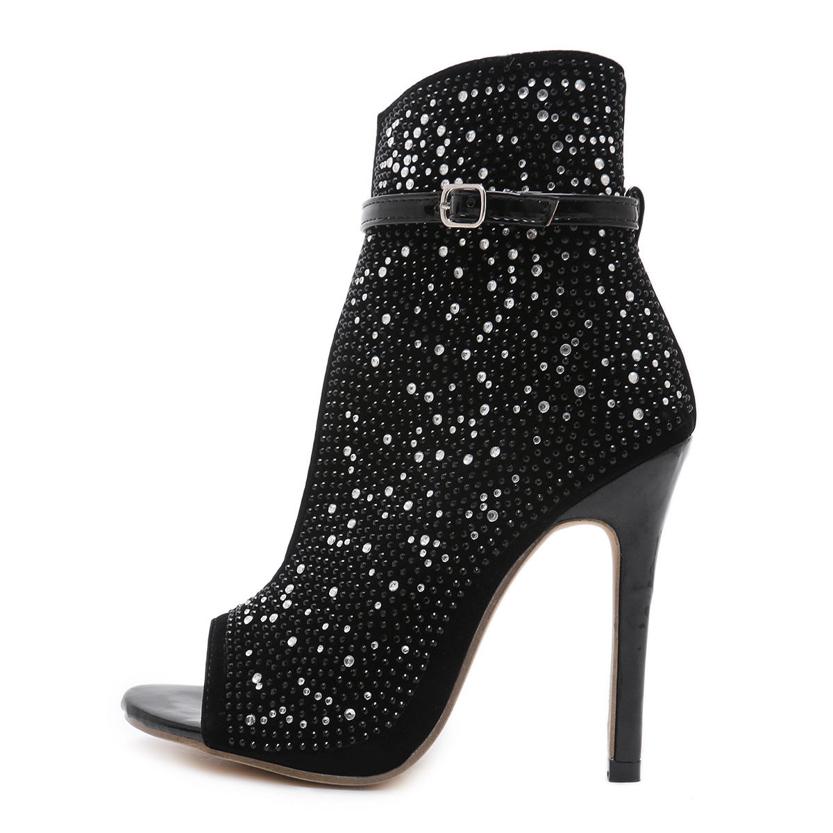 Fishbill Rhinestone Heels - Snapitonline