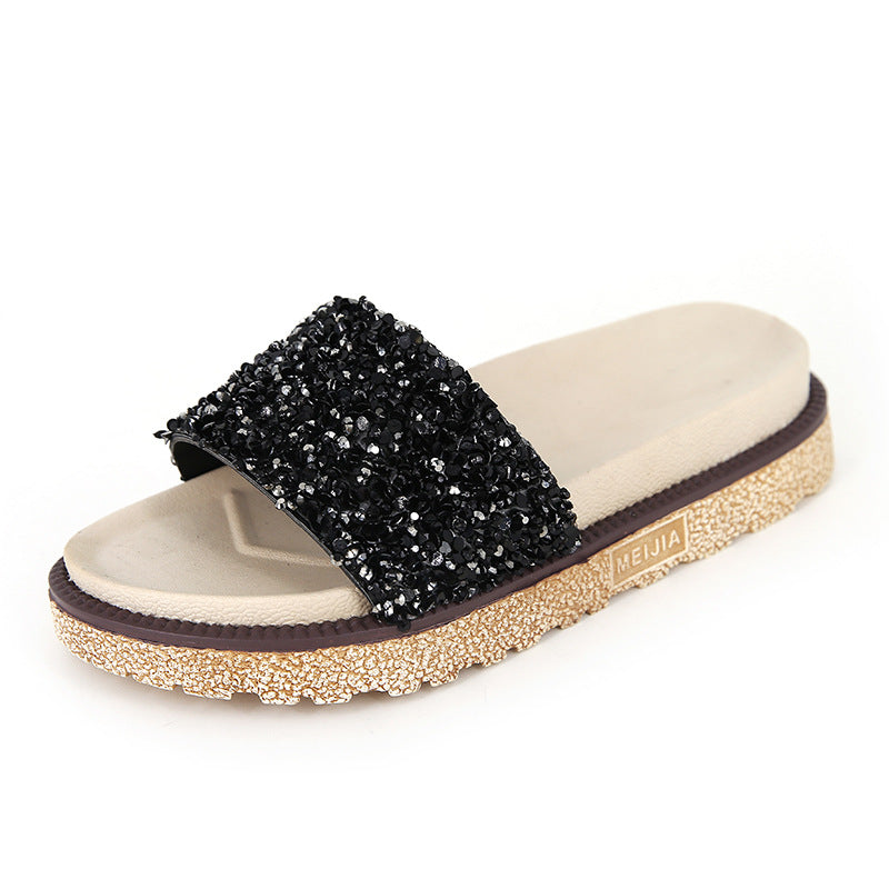 Rhinestone slippers - Snapitonline