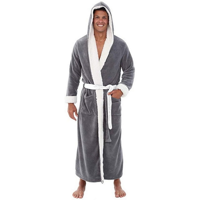 Men's Pajamas Winter Solid Color Home Wear - Snapitonline