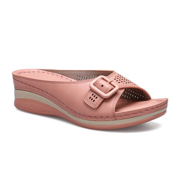 Women's Flat-soled Thick-soled Wedges Casual Shoes - Snapitonline