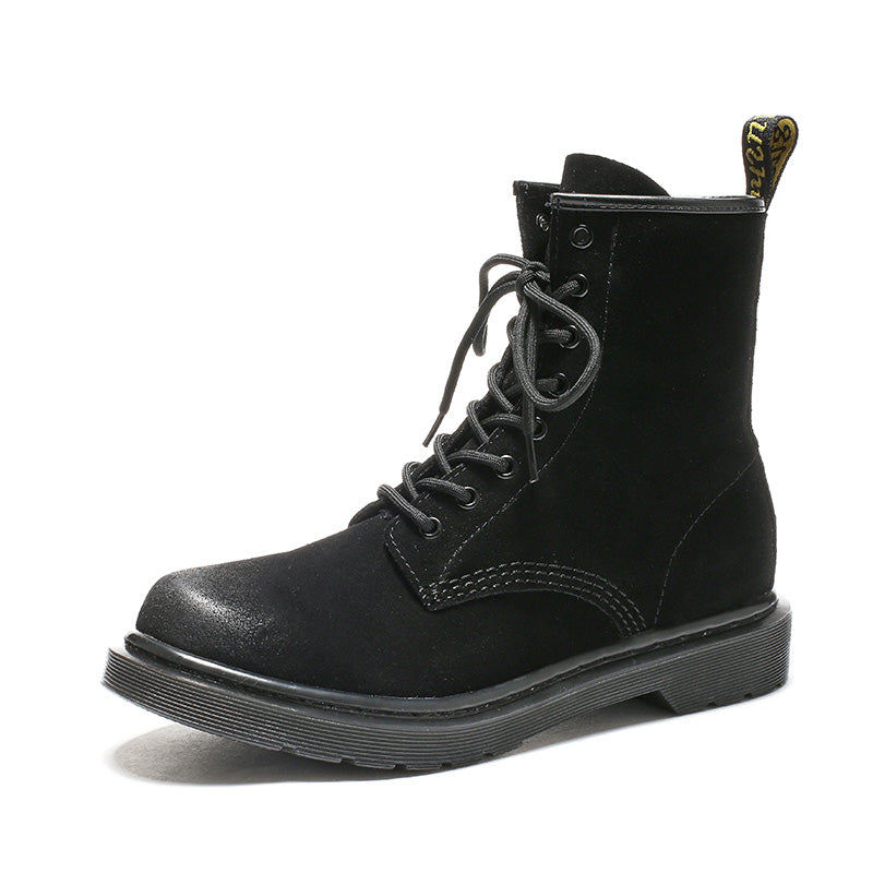 Simple Brushed Suede English Beef Sole Boots - Snapitonline