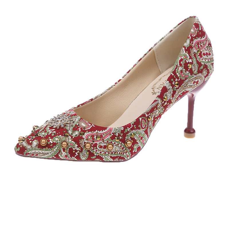 Rivet heels cat heels - Snapitonline