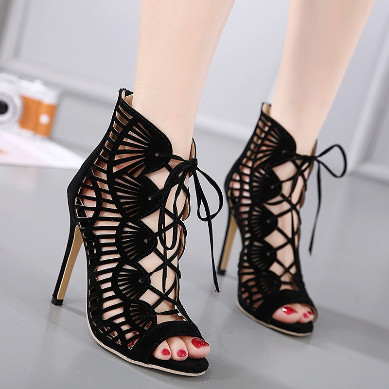 Lace high heels - Snapitonline
