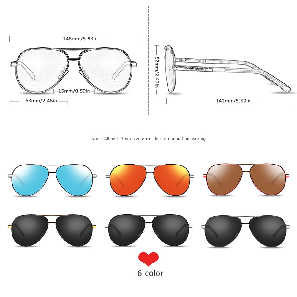 BARCUR Aluminum Vintage Men Sunglasses Men Polarized Coating Classic Sun Glasses Women Shade Male Driving Accessories Eyewear Snapitonline