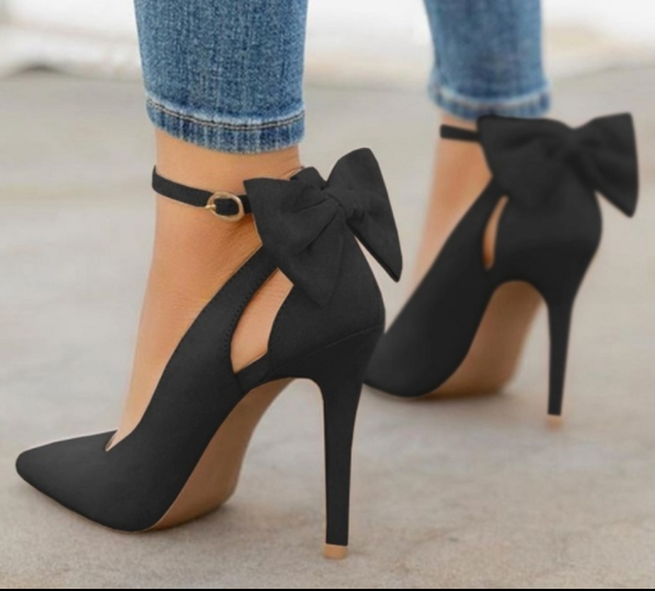 Bow high heels Snapitonline