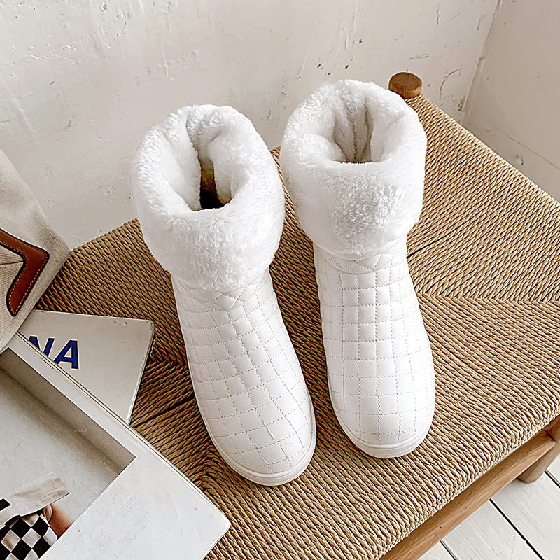 College Style Women's Shoes Size 33-50 Warm Mid-Tube Snow Boots Snapitonline