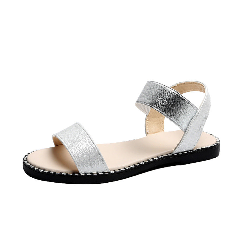 Flat heel sandals women flat non-slip sandals Snapitonline
