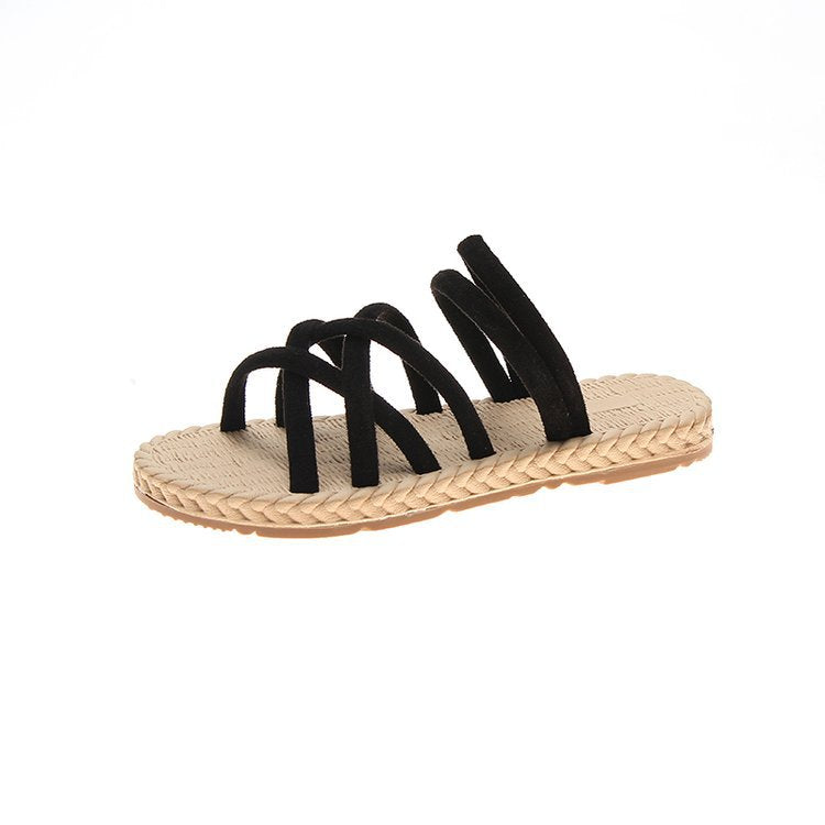 Flat woven sandals Snapitonline