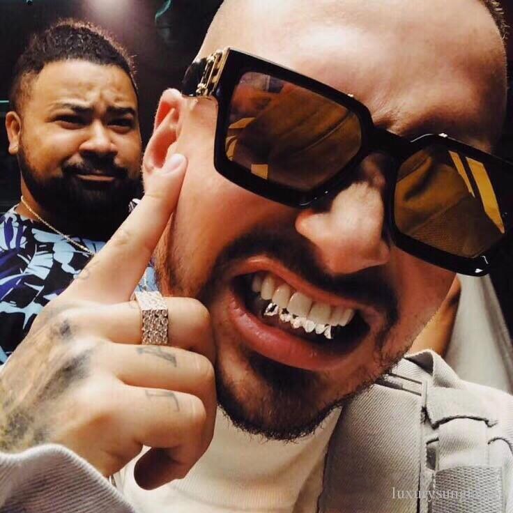 Square Large Frame Luxury Brand Sunglasses Men Women Fashion Uv400 Glasses