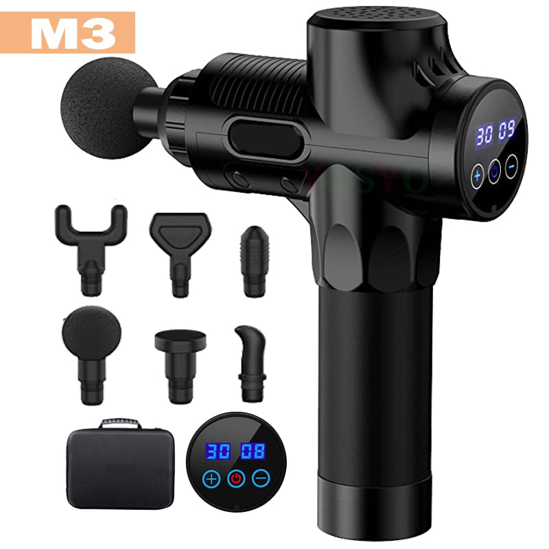 Professional Fascial Massage Gun Sport Relaxation Fitness EMS Muscle Stimulator Handheld Massager - Snapitonline