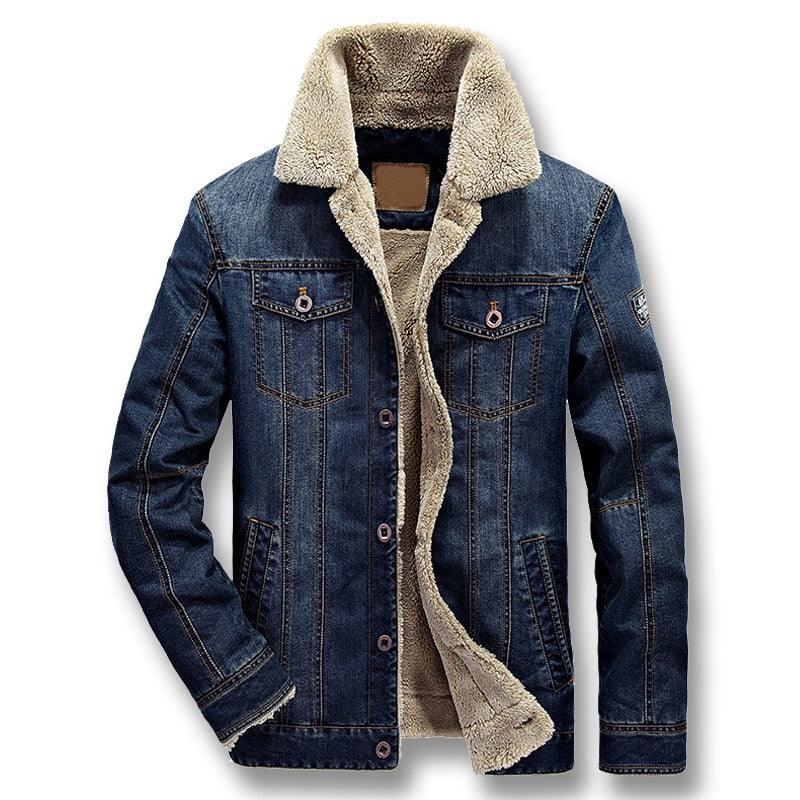 iSurvivor 2022 Men Denim Jeans Jackets Coats Jaqueta Masculina Male Casual Fashion Slim Fitted Spring Thick Jackets Hombre Coats - Snapitonline