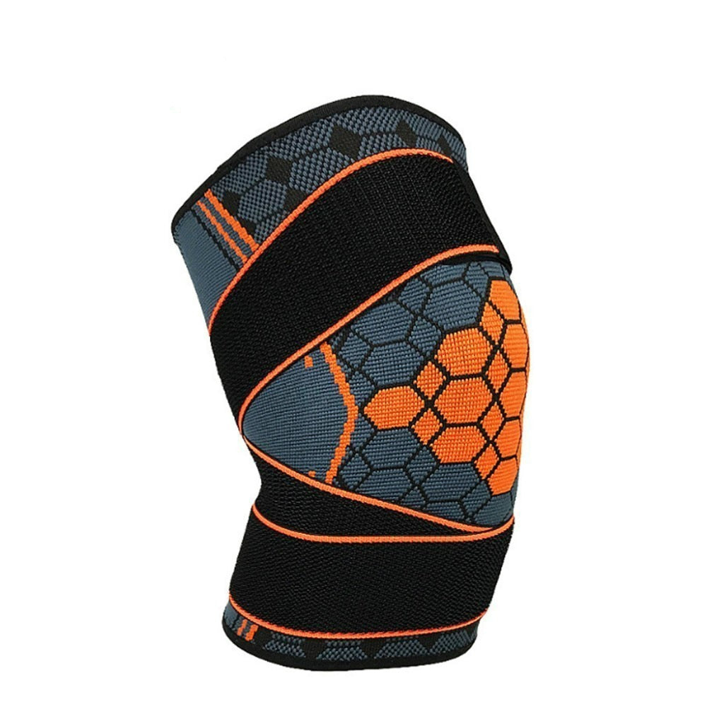 WorthWhile 1PC Sports Kneepad Men Pressurization Knee Pads Support Fitness Gear Elastic Basketball Volleyball Brace Protector - Snapitonline