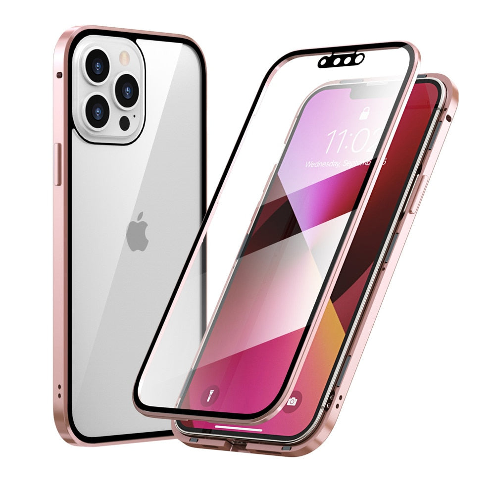 Magnetic Double-side Temper Glass Case - Snapitonline