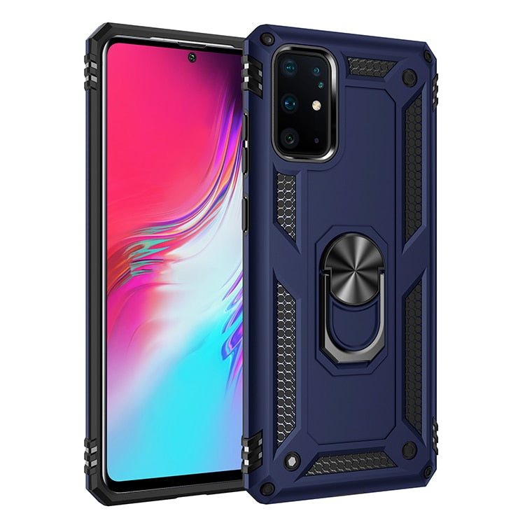 S22 Ultra Plus S20 FE S20FE S21 S 21 Plus Ultra Case Shockproof Armor Ring Stand Cover For Samsung Galaxy S20 Ultra Plus S20 FE - Snapitonline