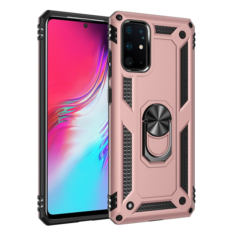 S22 Ultra Plus S20 FE S20FE S21 S 21 Plus Ultra Case Shockproof Armor Ring Stand Cover For Samsung Galaxy S20 Ultra Plus S20 FE - Snapitonline