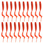 6cm 20pcs grub lure bait soft rubber silica worm lure fishing tackle for seawater and freshwater