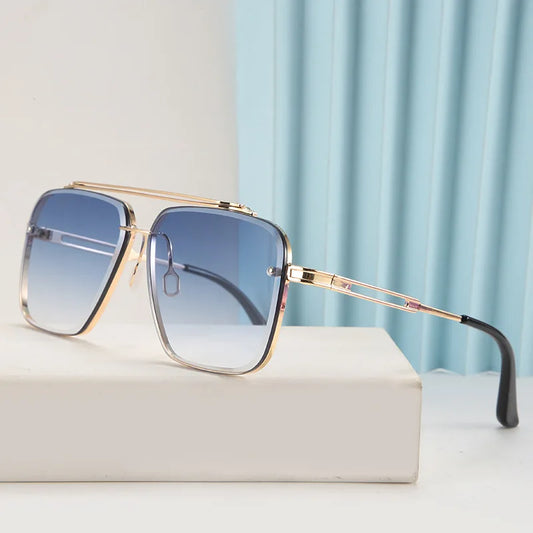 2024 New Fashion Luxury Classic Mach Six Style Gradient lens Men Sunglasses Men Vintage Brand Design Sun Glasses Oculos De Sol