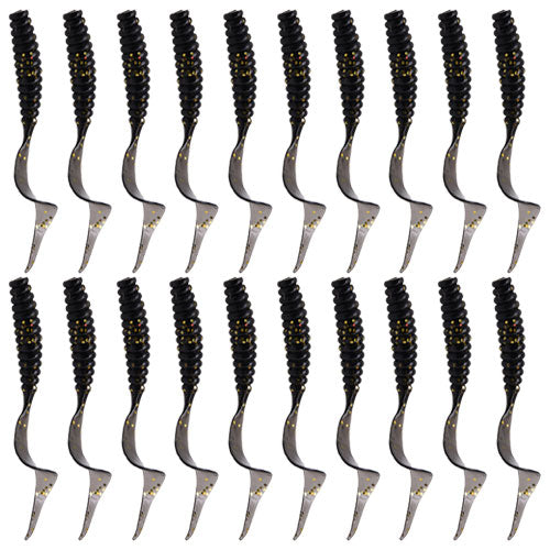 6cm 20pcs grub lure bait soft rubber silica worm lure fishing tackle for seawater and freshwater