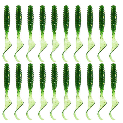 6cm 20pcs grub lure bait soft rubber silica worm lure fishing tackle for seawater and freshwater