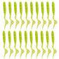 6cm 20pcs grub lure bait soft rubber silica worm lure fishing tackle for seawater and freshwater