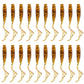 6cm 20pcs grub lure bait soft rubber silica worm lure fishing tackle for seawater and freshwater