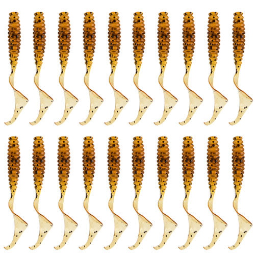 6cm 20pcs grub lure bait soft rubber silica worm lure fishing tackle for seawater and freshwater