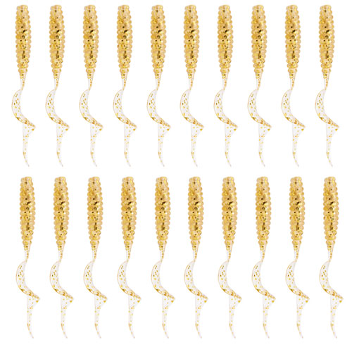 6cm 20pcs grub lure bait soft rubber silica worm lure fishing tackle for seawater and freshwater
