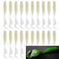 6cm 20pcs grub lure bait soft rubber silica worm lure fishing tackle for seawater and freshwater
