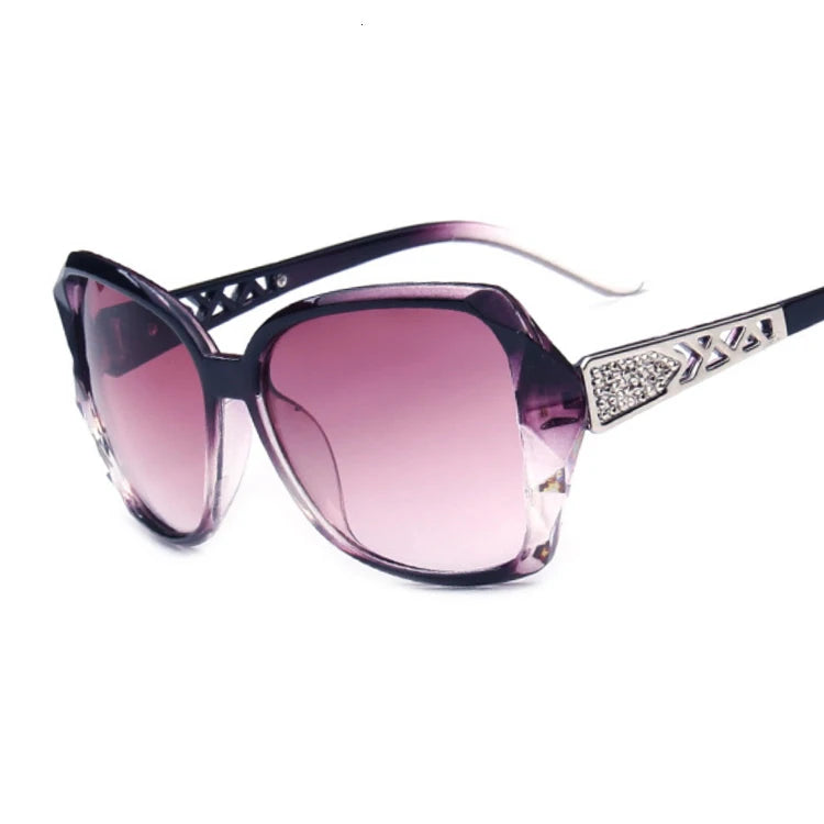 Fashion Square Sunglasses Woman Luxury Brand Big Purple Sun Glasses Female Mirror Shades Ladies