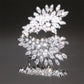 Huitan Gorgeous Women's Stud Earrings Dazzling CZ Stone Sparkling Ear-Piercing Earrings Party Jewelry