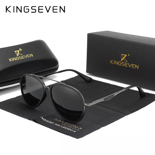 KINGSEVEN 2022 Brand Classic Pilot Polarized Sunglasses Men's Driving Male Sun Glasses Eyewear UV
