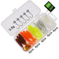 6cm 20pcs grub lure bait soft rubber silica worm lure fishing tackle for seawater and freshwater
