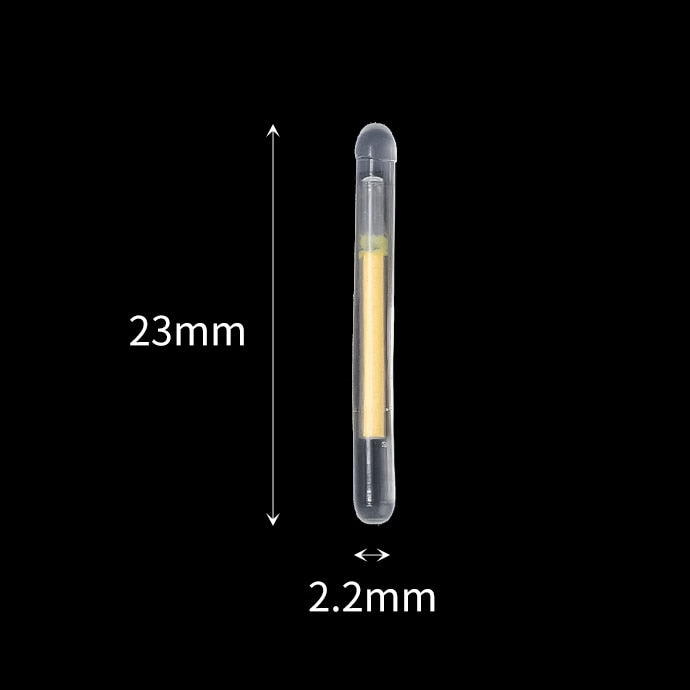 50/100PCS 2.2-4.5mm Night Fishing Float Rod Lights Dark Glow Stick Night Fishing Gadgets Fluorescent Lightstick Floating Lamp