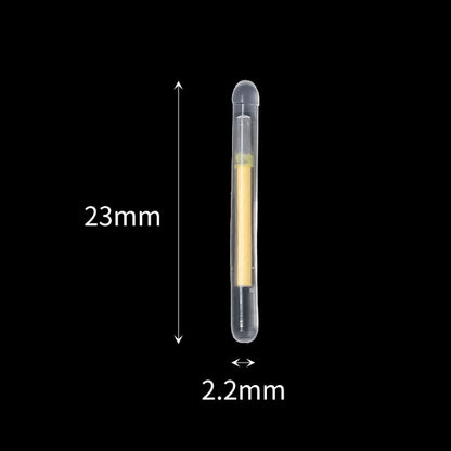 50/100PCS 2.2-4.5mm Night Fishing Float Rod Lights Dark Glow Stick Night Fishing Gadgets Fluorescent Lightstick Floating Lamp
