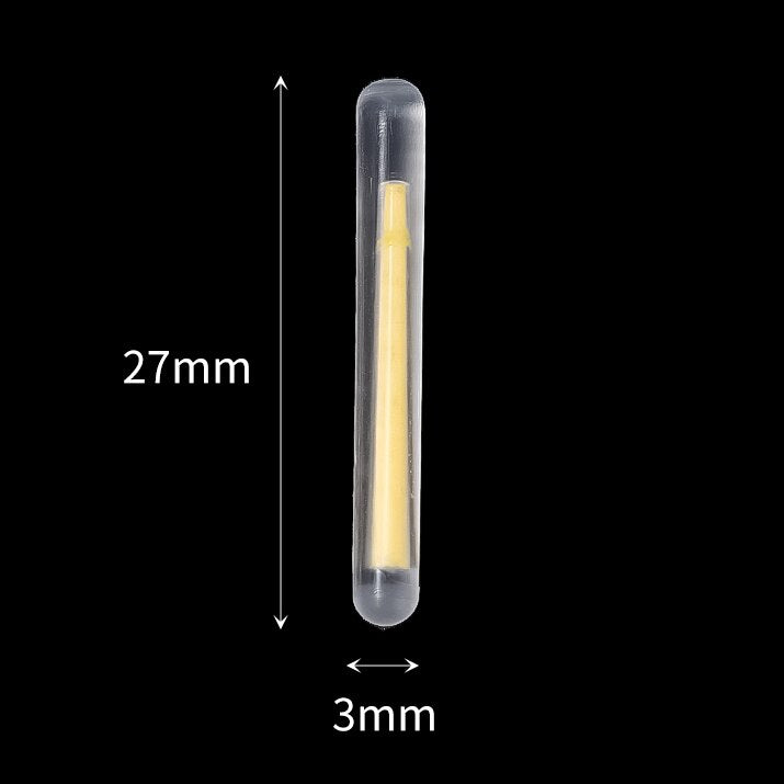 50/100PCS 2.2-4.5mm Night Fishing Float Rod Lights Dark Glow Stick Night Fishing Gadgets Fluorescent Lightstick Floating Lamp