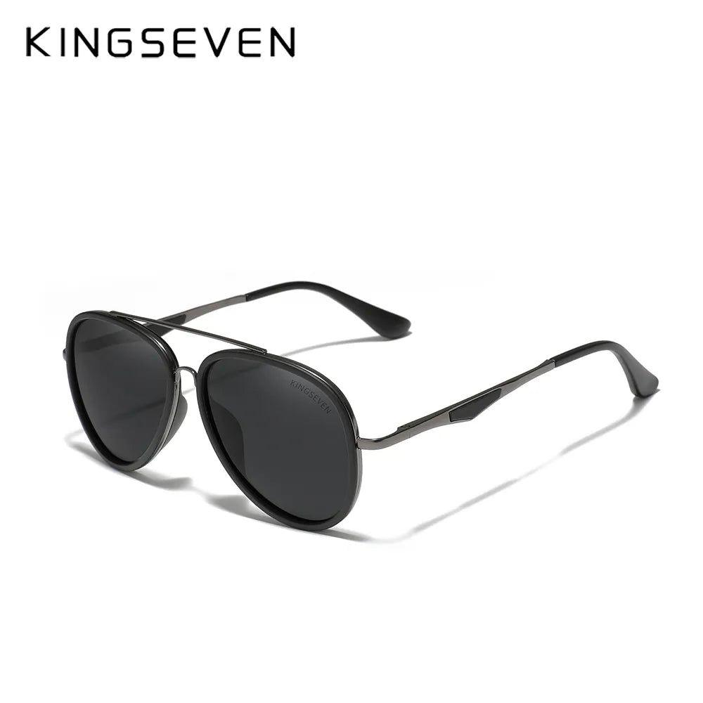 KINGSEVEN 2022 Brand Classic Pilot Polarized Sunglasses Men's Driving Male Sun Glasses Eyewear UV