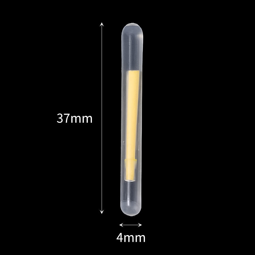 50/100PCS 2.2-4.5mm Night Fishing Float Rod Lights Dark Glow Stick Night Fishing Gadgets Fluorescent Lightstick Floating Lamp
