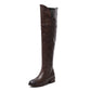 Women Over the Knee Boots Heels Long Boots Black Lady Shoes Big Size 44 45 46 Botine