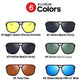 VIVIBEE Men Photochromic Night Vision Sunglasses Color Change Transition 2024 Yellow Big Sun Glasses Oversized Polarized Goggles