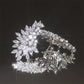 Huitan Gorgeous Women's Stud Earrings Dazzling CZ Stone Sparkling Ear-Piercing Earrings Party Jewelry