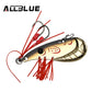 ALLBLUE Crazy Shrimp 7g 14g Metal VIB Sinking Blade Spoon Fishing Lure Bass Artificial Bait With Jig Assist Hook Rubber Skirt