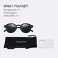 ZENOTTIC Retro Polarized Sunglasses Vintage Small Round Frame Sun Glasses Polaroid Lens