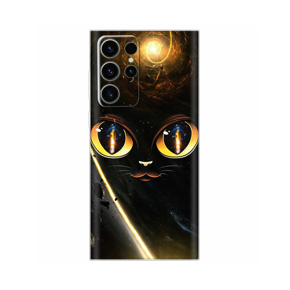 For Samsung S23 Ultra Phone Case Cover Lion Wolf Cat Clear Silicone Soft Back Cases For Samsung Galaxy S23 Plus Case S 23 Ultra