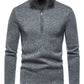 Men's solid color turtleneck zipper long sleeve sweatshirt