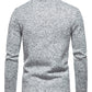 Men's solid color turtleneck zipper long sleeve sweatshirt