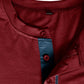 New Men's Henley Color Block Knitted Long Sleeve T-Shirt