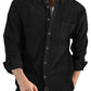 Long-sleeved shirt corduroy lapel button loose casual jacket