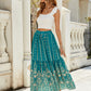 New arrival big swing skirt Bohemian holiday high waist beach skirt