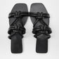 Sheep leather flat sandals - Snapitonline
